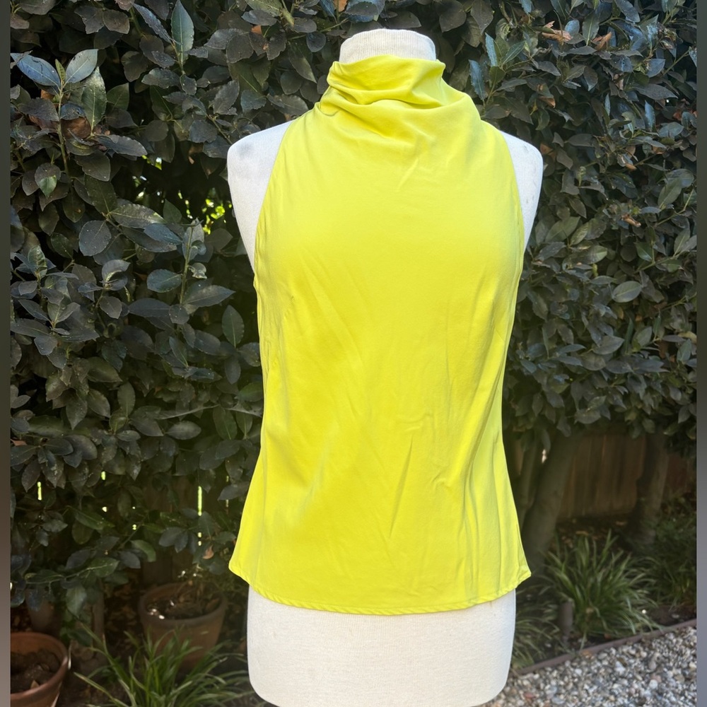 Charles Chang-Lima cowl neck sleeveless top - size 8